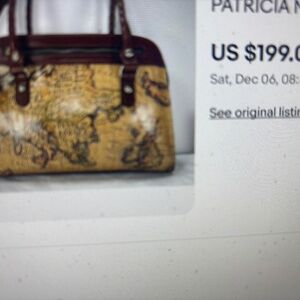 PATRICIA NASH -NWT $249.00     NOW $199.00   WORLD MAP SOLD OUT AROUND THE GLOBE